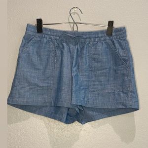 J Crew Factory chambray linen style shorts